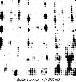 Spotted black and white grunge vector line background. Abstract halftone illustration background. Grunge grid polka dot background pattern
