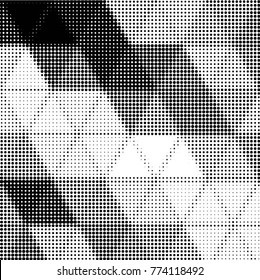 Spotted black and white grunge vector line background. Abstract halftone illustration background. Grunge grid polka dot background pattern
