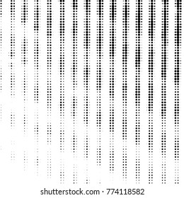 Spotted black and white grunge vector line background. Abstract halftone illustration background. Grunge grid polka dot background pattern
