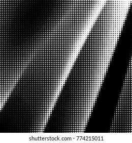 Spotted black and white grunge vector line background. Abstract halftone illustration background. Grunge grid polka dot background pattern
