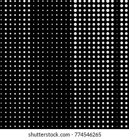 Spotted black and white grunge vector line background. Abstract halftone illustration background. Grunge grid polka dot background pattern
