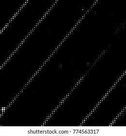 Spotted black and white grunge vector line background. Abstract halftone illustration background. Grunge grid polka dot background pattern
