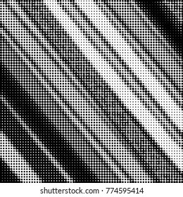 Spotted black and white grunge vector line background. Abstract halftone illustration background. Grunge grid polka dot background pattern
