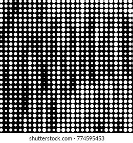Spotted black and white grunge vector line background. Abstract halftone illustration background. Grunge grid polka dot background pattern
