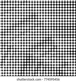Spotted black and white grunge vector line background. Abstract halftone illustration background. Grunge grid polka dot background pattern
