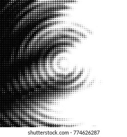 Spotted black and white grunge vector line background. Abstract halftone illustration background. Grunge grid polka dot background pattern

