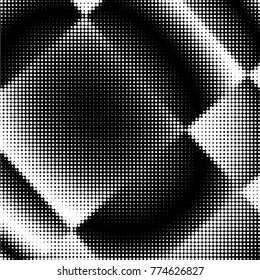 Spotted black and white grunge vector line background. Abstract halftone illustration background. Grunge grid polka dot background pattern
