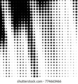 Spotted black and white grunge vector line background. Abstract halftone illustration background. Grunge grid dot background pattern
