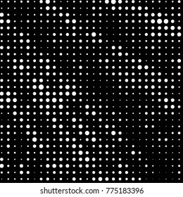 Spotted black and white grunge vector line background. Abstract halftone illustration background. Grunge grid polka dot background pattern
