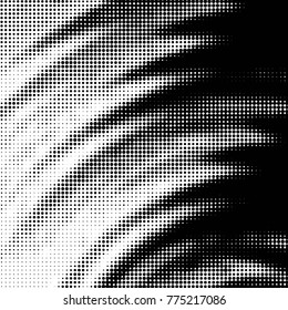 Spotted black and white grunge vector line background. Abstract halftone illustration background. Grunge grid polka dot background pattern
