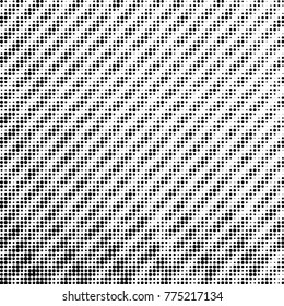 Spotted black and white grunge vector line background. Abstract halftone illustration background. Grunge grid polka dot background pattern
