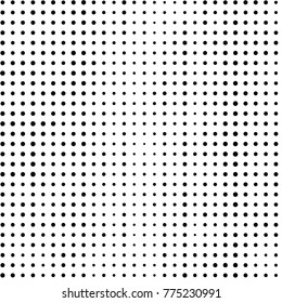 Spotted black and white grunge vector line background. Abstract halftone illustration background. Grunge grid polka dot background pattern
