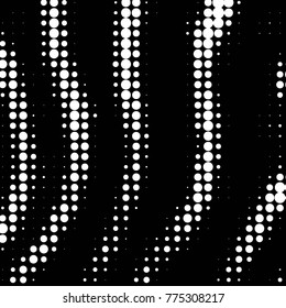 Spotted black and white grunge vector line background. Abstract halftone illustration background. Grunge grid polka dot background pattern
