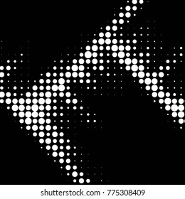Spotted black and white grunge vector line background. Abstract halftone illustration background. Grunge grid polka dot background pattern
