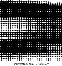 Spotted black and white grunge vector line background. Abstract halftone illustration background. Grunge grid polka dot background pattern
