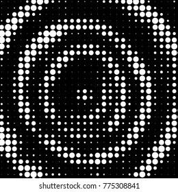 Spotted black and white grunge vector line background. Abstract halftone illustration background. Grunge grid polka dot background pattern
