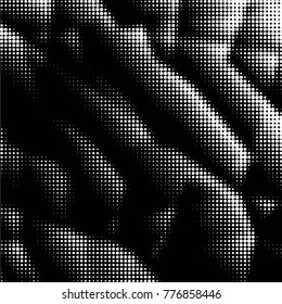 Spotted black and white grunge vector line background. Abstract halftone illustration background. Grunge grid polka dot background pattern
