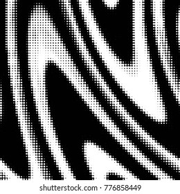 Spotted black and white grunge vector line background. Abstract halftone illustration background. Grunge grid polka dot background pattern
