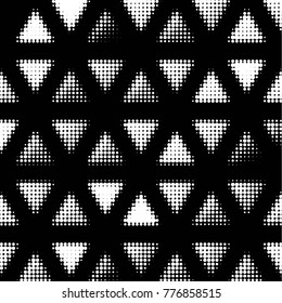 Spotted black and white grunge vector line background. Abstract halftone illustration background. Grunge grid polka dot background pattern
