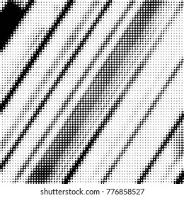 Spotted black and white grunge vector line background. Abstract halftone illustration background. Grunge grid polka dot background pattern
