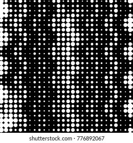Spotted black and white grunge vector line background. Abstract halftone illustration background. Grunge grid polka dot background pattern
