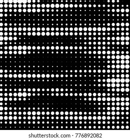 Spotted black and white grunge vector line background. Abstract halftone illustration background. Grunge grid polka dot background pattern

