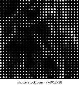 Spotted black and white grunge vector line background. Abstract halftone illustration background. Grunge grid polka dot background pattern
