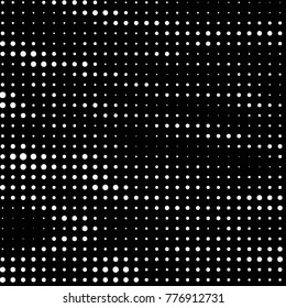 Spotted black and white grunge vector line background. Abstract halftone illustration background. Grunge grid polka dot background pattern
