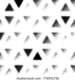 Spotted black and white grunge vector line background. Abstract halftone illustration background. Grunge grid polka dot background pattern
