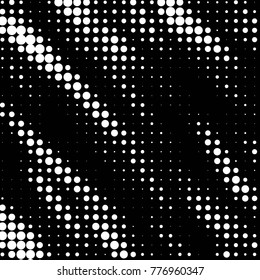 Spotted black and white grunge vector line background. Abstract halftone illustration background. Grunge grid polka dot background pattern

