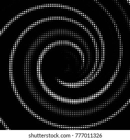 Spotted black and white grunge vector line background. Abstract halftone illustration background. Grunge grid polka dot background pattern
