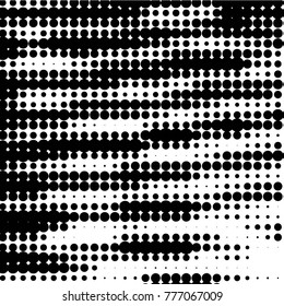 Spotted black and white grunge vector line background. Abstract halftone illustration background. Grunge grid polka dot background pattern
