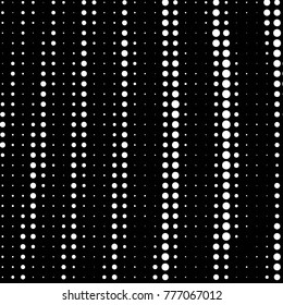 Spotted black and white grunge vector line background. Abstract halftone illustration background. Grunge grid polka dot background pattern
