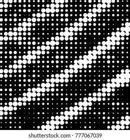 Spotted black and white grunge vector line background. Abstract halftone illustration background. Grunge grid polka dot background pattern
