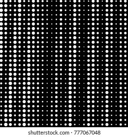 Spotted black and white grunge vector line background. Abstract halftone illustration background. Grunge grid polka dot background pattern
