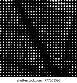 Spotted black and white grunge vector line background. Abstract halftone illustration background. Grunge grid polka dot background pattern
