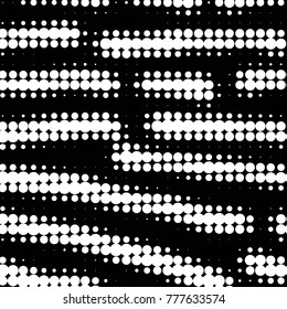 Spotted black and white grunge vector line background. Abstract halftone illustration background. Grunge grid polka dot background pattern
