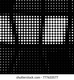 Spotted black and white grunge vector line background. Abstract halftone illustration background. Grunge grid polka dot background pattern

