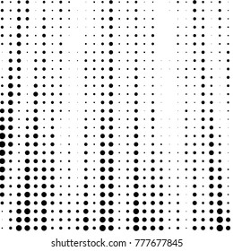 Spotted black and white grunge vector line background. Abstract halftone illustration background. Grunge grid polka dot background pattern

