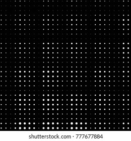 Spotted black and white grunge vector line background. Abstract halftone illustration background. Grunge grid polka dot background pattern

