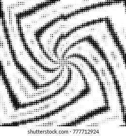 Spotted black and white grunge vector line background. Abstract halftone illustration background. Grunge grid polka dot background pattern

