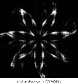 Spotted black and white grunge vector line background. Abstract halftone illustration background. Grunge grid polka dot background pattern

