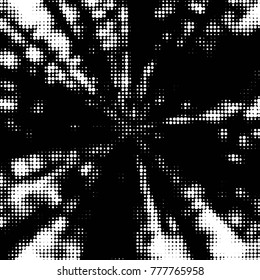 Spotted black and white grunge vector line background. Abstract halftone illustration background. Grunge grid polka dot background pattern
