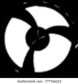 Spotted black and white grunge vector line background. Abstract halftone illustration background. Grunge grid polka dot background pattern
