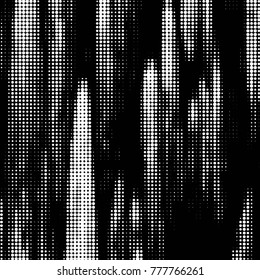 Spotted black and white grunge vector line background. Abstract halftone illustration background. Grunge grid polka dot background pattern
