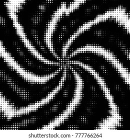 Spotted black and white grunge vector line background. Abstract halftone illustration background. Grunge grid polka dot background pattern
