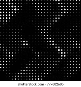 Spotted black and white grunge vector line background. Abstract halftone illustration background. Grunge grid polka dot background pattern
