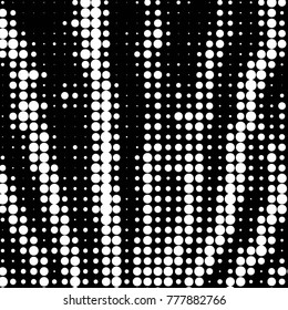 Spotted black and white grunge vector line background. Abstract halftone illustration background. Grunge grid polka dot background pattern
