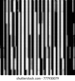 Spotted black and white grunge vector line background. Abstract halftone illustration background. Grunge grid polka dot background pattern
