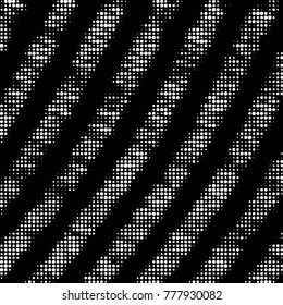 Spotted black and white grunge vector line background. Abstract halftone illustration background. Grunge grid polka dot background pattern
